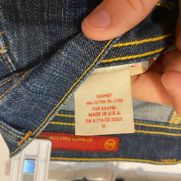 Adriano Goldsmeid Ag Bootcut Jeans size 31 excellent condition - Picture 4 of 9